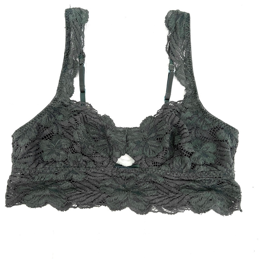 Aerie Wireless Bralette in Greenish Dark Gray EUC